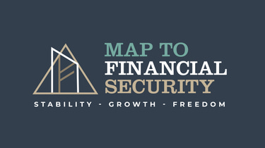 map to financial security logo