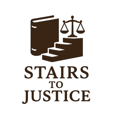 stairs to justice logo