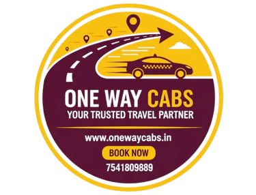 One way taxi service logo