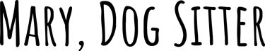 Mary-Dog Sitter logo