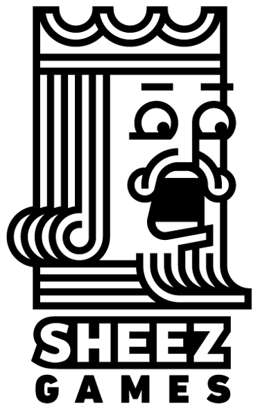 Sheez Games präsentiert "Memopolis" logo
