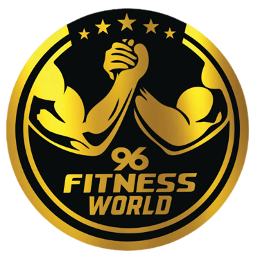96 FITNESS WORLD logo
