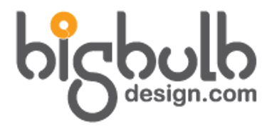 Bigbulb design logo