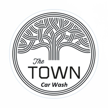 the town car wash logo