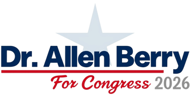 Dr. Allen Berry For Congress 2026 logo