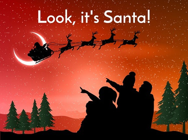 Look, it's Santa! logo