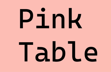 Pink Table logo