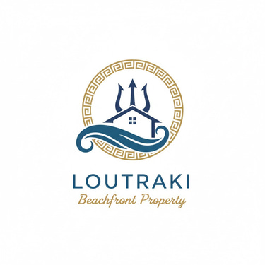loutraki beachfront property logo