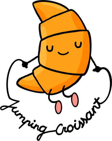 Jumping Croissant logo