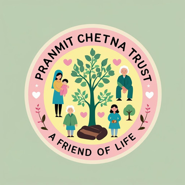 PranmitFoundation ,"a friend of life" logo