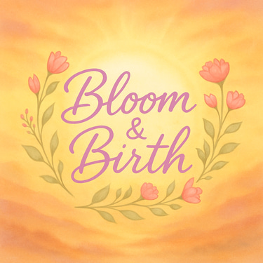 bloom and birth by Sara Jane logo