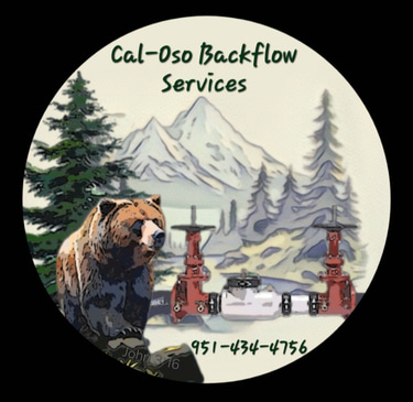 Cal-Oso Backflow with Plumbing and Pipeline  logo