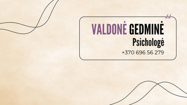 Psichologė Valdonė Gedminė logo
