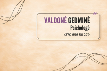 Psichologė Valdonė Gedminė logo