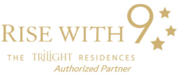 Rise with 9 by Trilight logo