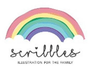 Rainbow Scribbles logo