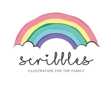 Rainbow Scribbles logo