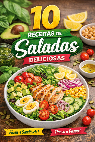 10 receitas de saladas logo