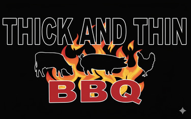Thick & Thin Barbeque logo