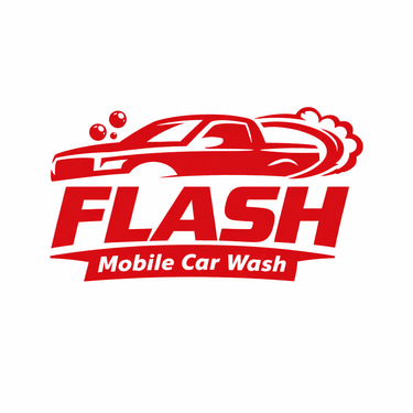 Flash mobile carwash logo