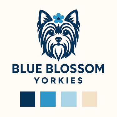 Blue Blossom Yorkies logo