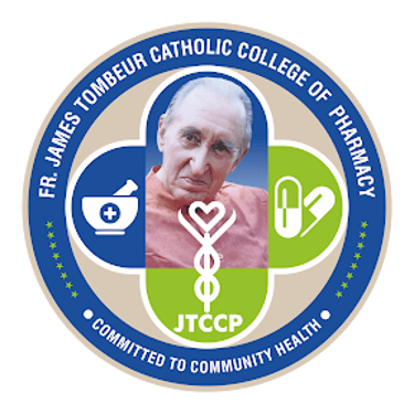 Fr James Tombeur Catholic College of Pharmacy logo