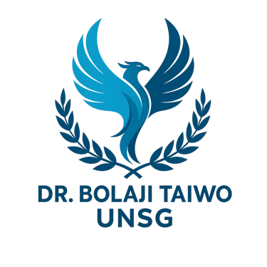 Dr. Bolaji Taiwo for UNSG logo