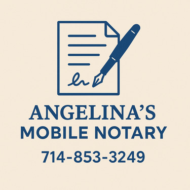 Angelina's Mobile Notary logo
