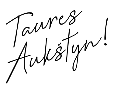 Taures aukštyn! logo