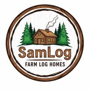 sam log homes logo