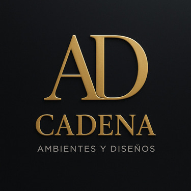 ambientes y diseños cadena logo