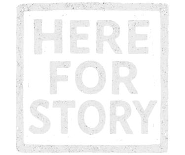 Here For Story logo