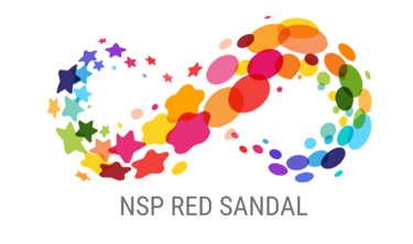 NSP RED SANDAL logo