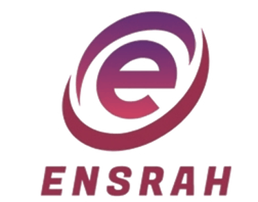 Ensrah feels modern and approachable logo