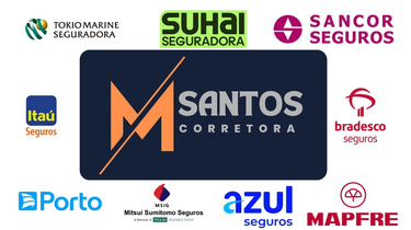 M Santos Corretora logo