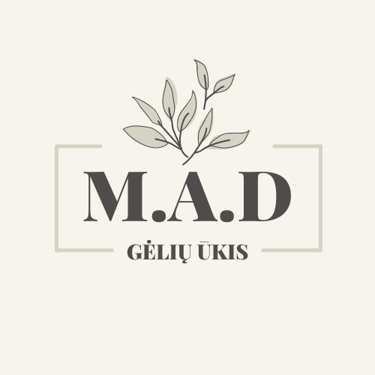 MAD gėlių ūkis logo