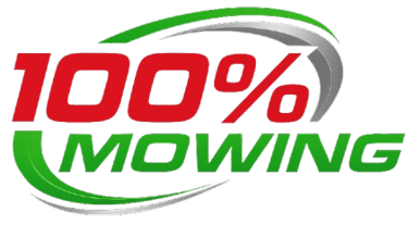 100% Mowing logo