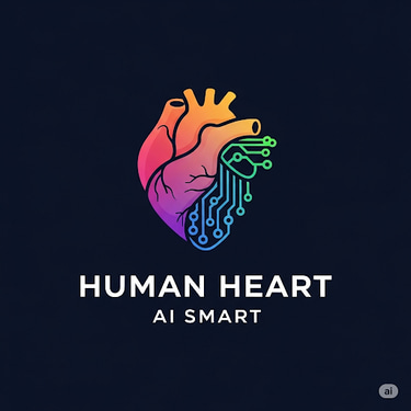 Human Heart AI smart: Where empathy meets efficiency. logo
