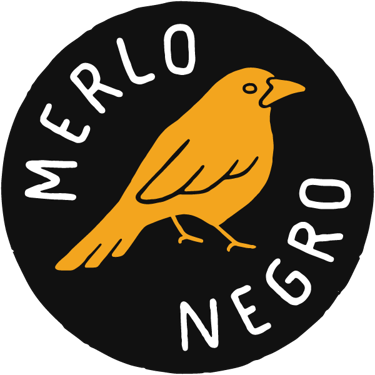 Merlo Negro. Música e son para eventos. logo
