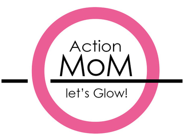 Action Mom, let's Glow! logo