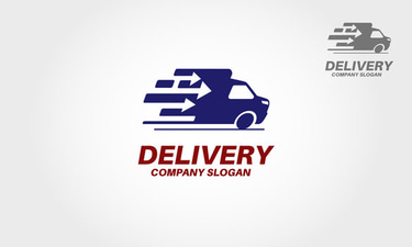Courier service tracking logo