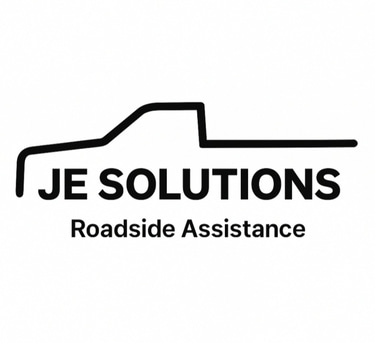 JE SOLUTIONS roadside assistance logo
