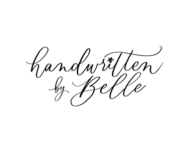 Handwritten by Belle logo