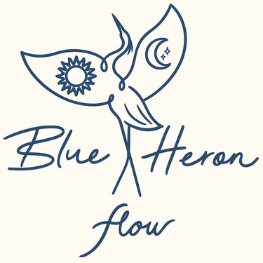 Blue heron flow logo