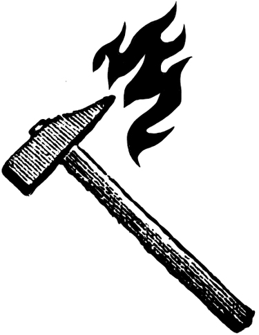 Hammer and Fire Rebinds logo