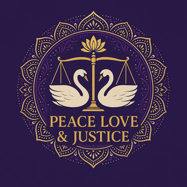 Peace Love & Justice logo