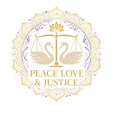 Peace Love & Justice logo