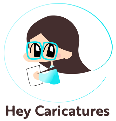 Hey Caricatures logo