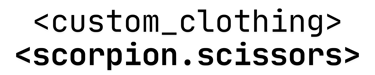 scorpion scissors logo