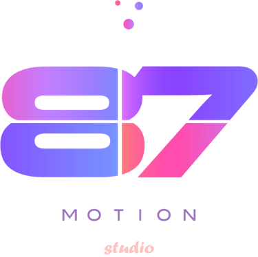 87motion animation studio logo